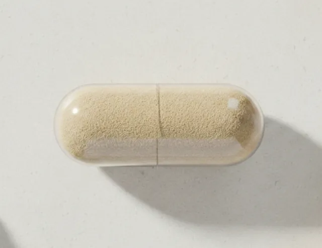 The finished Ginger+ capsule